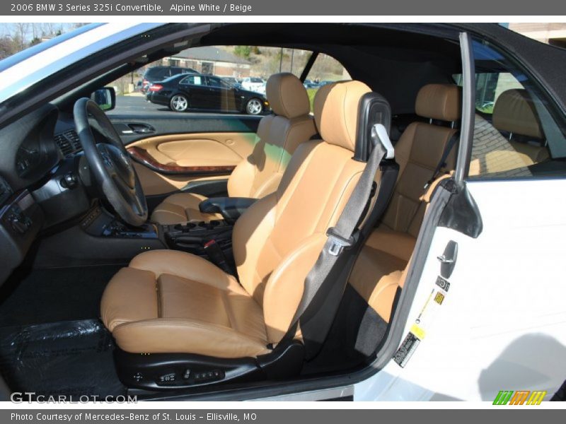 Alpine White / Beige 2006 BMW 3 Series 325i Convertible