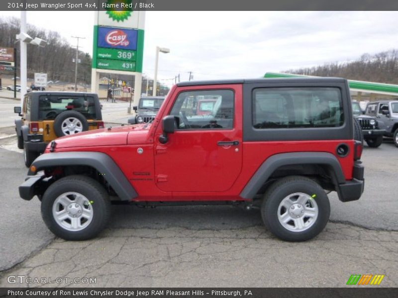 Flame Red / Black 2014 Jeep Wrangler Sport 4x4