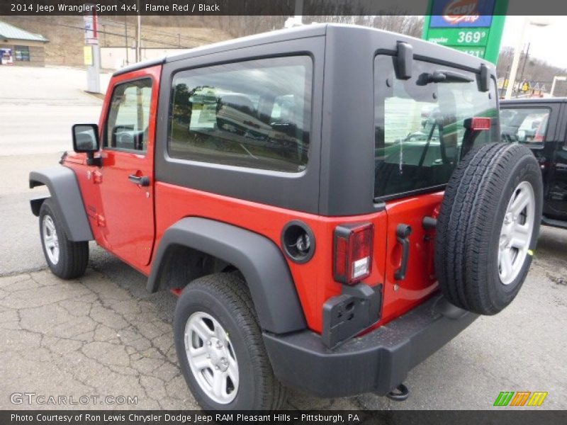Flame Red / Black 2014 Jeep Wrangler Sport 4x4