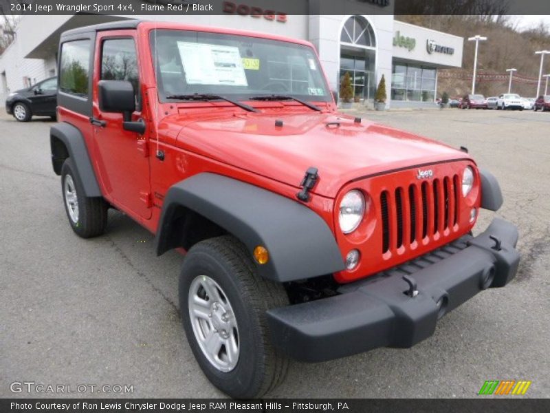 Flame Red / Black 2014 Jeep Wrangler Sport 4x4
