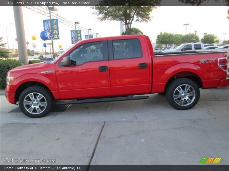 Race Red / Black 2014 Ford F150 STX SuperCrew