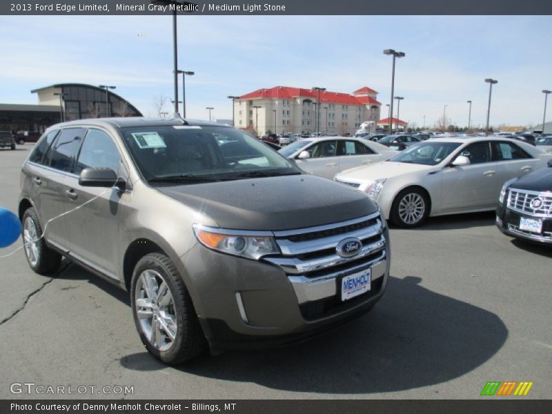 Mineral Gray Metallic / Medium Light Stone 2013 Ford Edge Limited