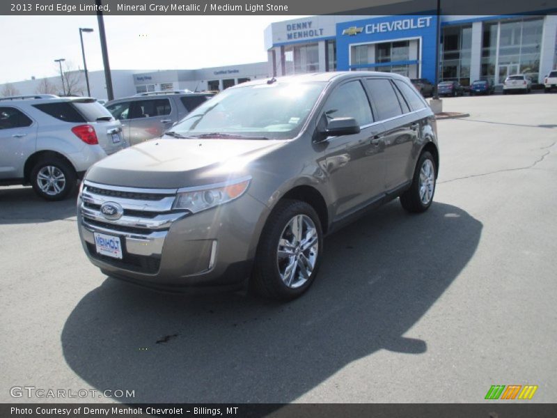 Mineral Gray Metallic / Medium Light Stone 2013 Ford Edge Limited