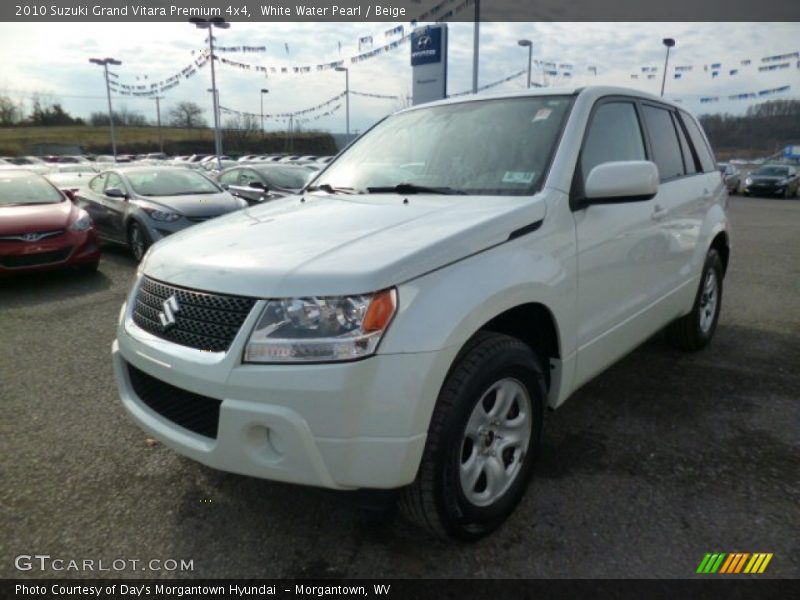 White Water Pearl / Beige 2010 Suzuki Grand Vitara Premium 4x4