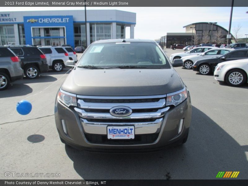 Mineral Gray Metallic / Medium Light Stone 2013 Ford Edge Limited