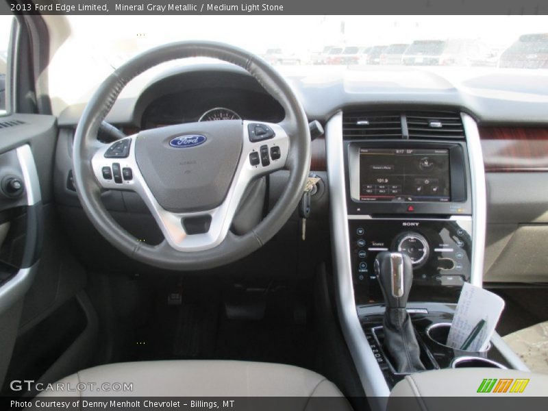 Mineral Gray Metallic / Medium Light Stone 2013 Ford Edge Limited