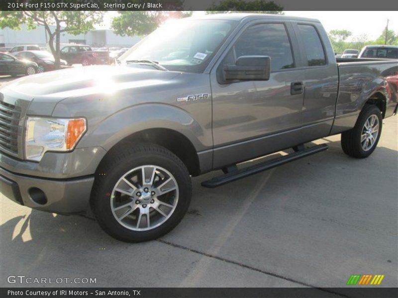 Sterling Grey / Black 2014 Ford F150 STX SuperCab