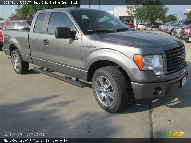 Sterling Grey / Black 2014 Ford F150 STX SuperCab