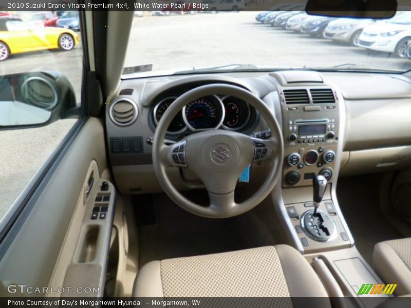 White Water Pearl / Beige 2010 Suzuki Grand Vitara Premium 4x4