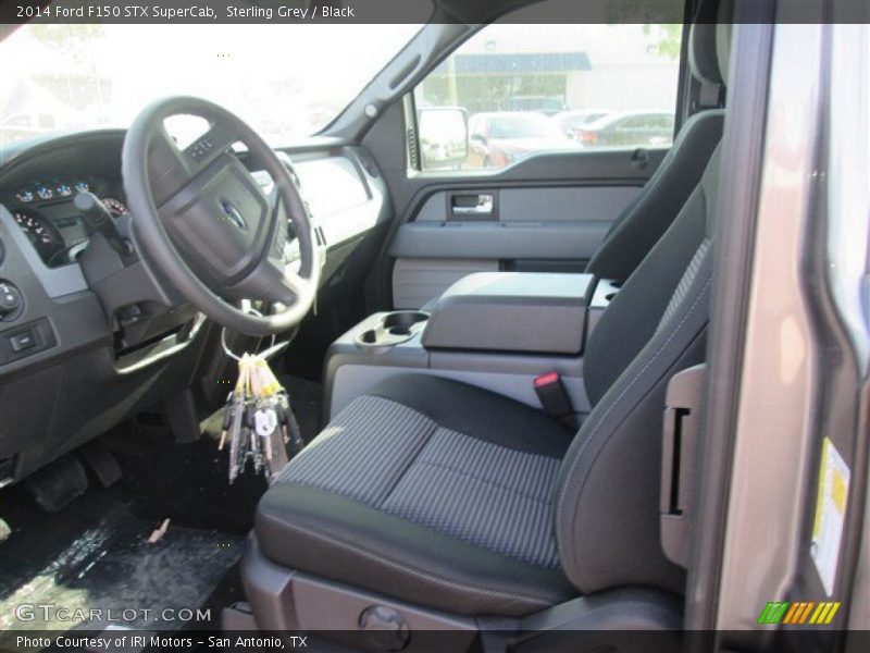 Sterling Grey / Black 2014 Ford F150 STX SuperCab