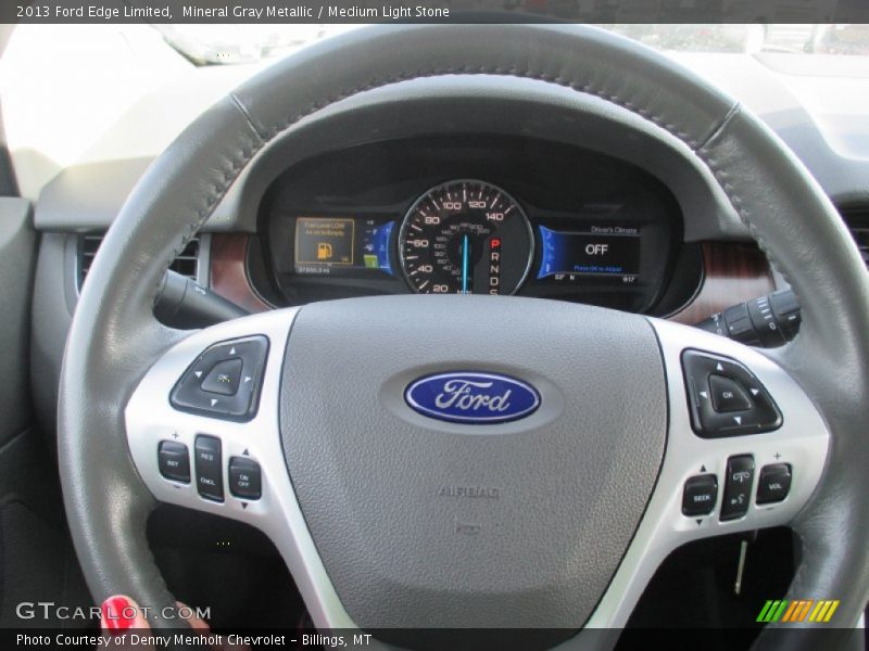 Mineral Gray Metallic / Medium Light Stone 2013 Ford Edge Limited