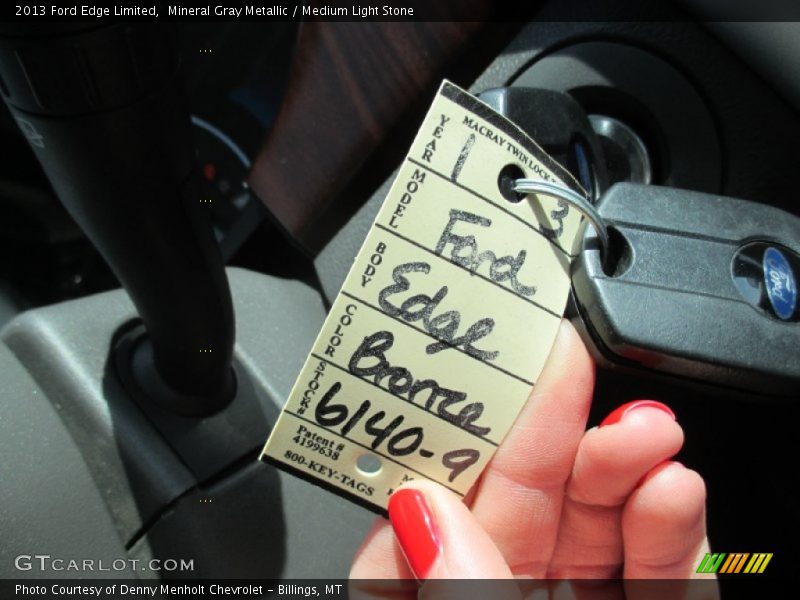 Mineral Gray Metallic / Medium Light Stone 2013 Ford Edge Limited
