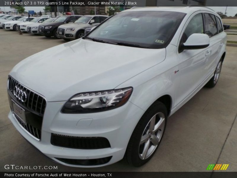 Glacier White Metallic / Black 2014 Audi Q7 3.0 TFSI quattro S Line Package
