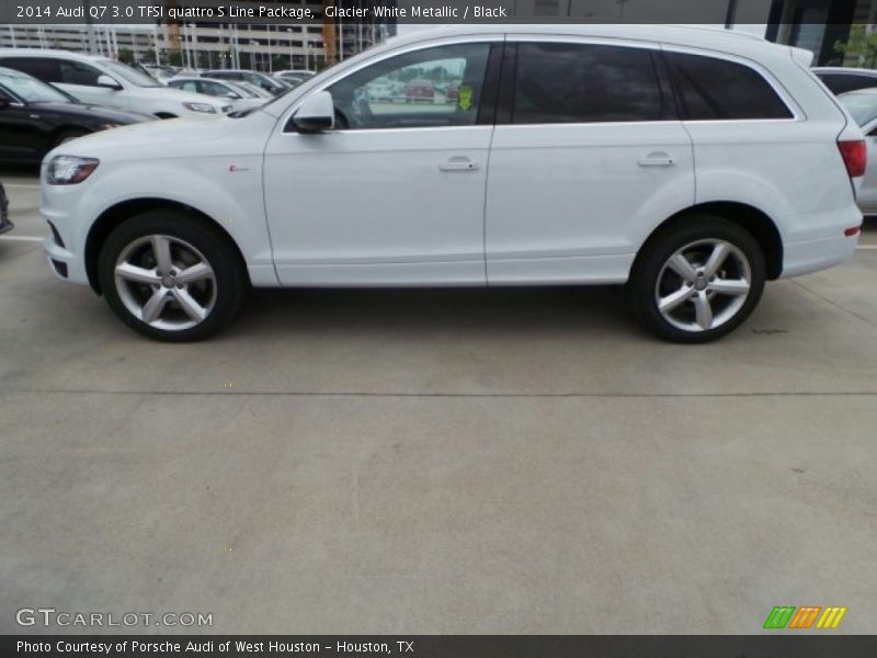 Glacier White Metallic / Black 2014 Audi Q7 3.0 TFSI quattro S Line Package