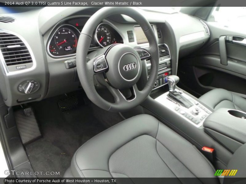 Glacier White Metallic / Black 2014 Audi Q7 3.0 TFSI quattro S Line Package