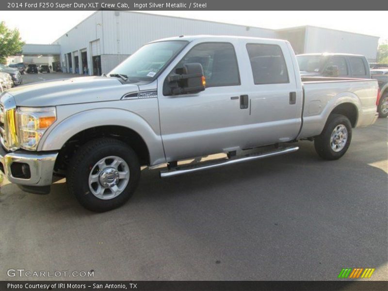 Ingot Silver Metallic / Steel 2014 Ford F250 Super Duty XLT Crew Cab