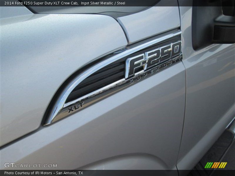 Ingot Silver Metallic / Steel 2014 Ford F250 Super Duty XLT Crew Cab