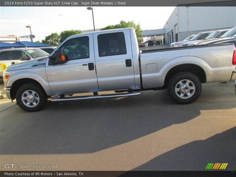 Ingot Silver Metallic / Steel 2014 Ford F250 Super Duty XLT Crew Cab