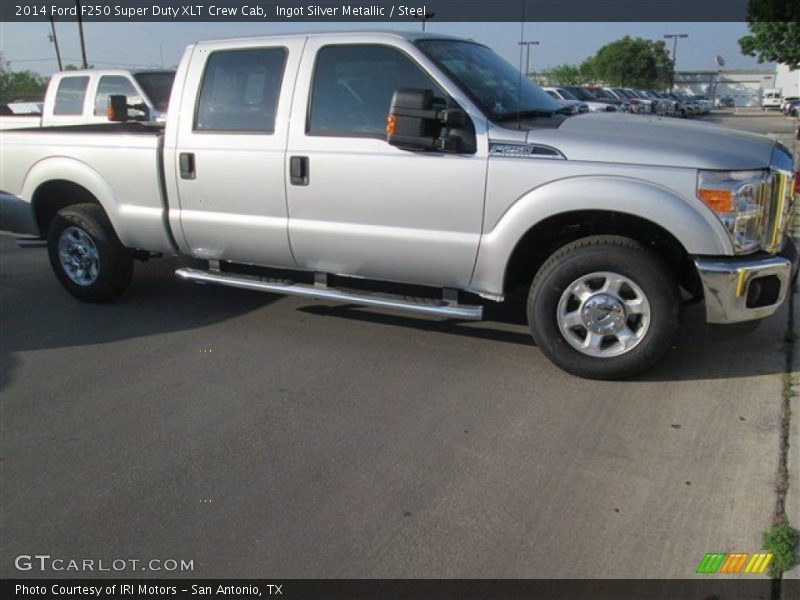 Ingot Silver Metallic / Steel 2014 Ford F250 Super Duty XLT Crew Cab
