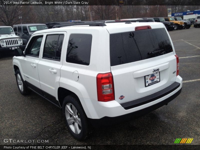 Bright White / Dark Slate Gray 2014 Jeep Patriot Latitude