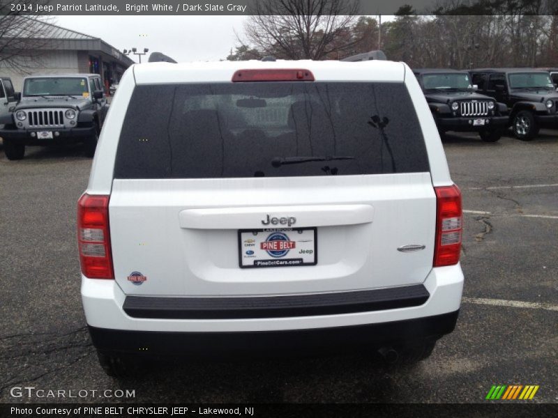 Bright White / Dark Slate Gray 2014 Jeep Patriot Latitude