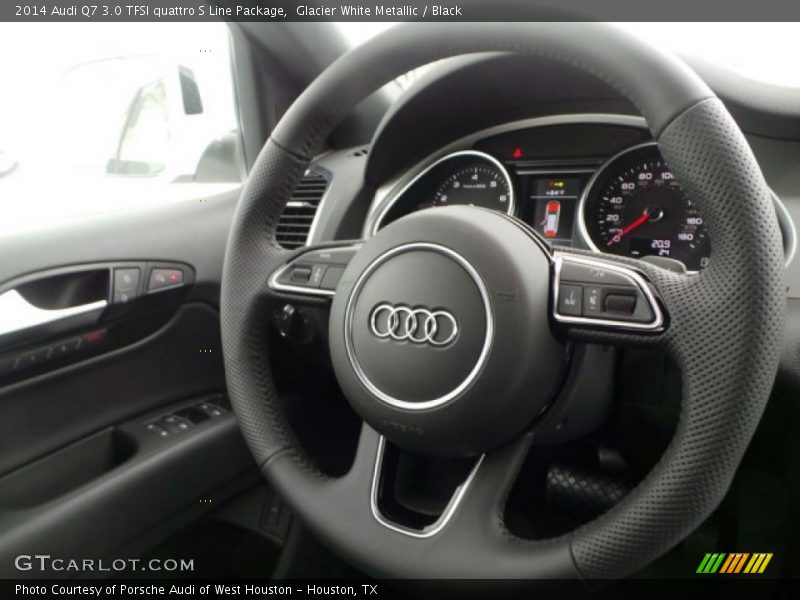 Glacier White Metallic / Black 2014 Audi Q7 3.0 TFSI quattro S Line Package