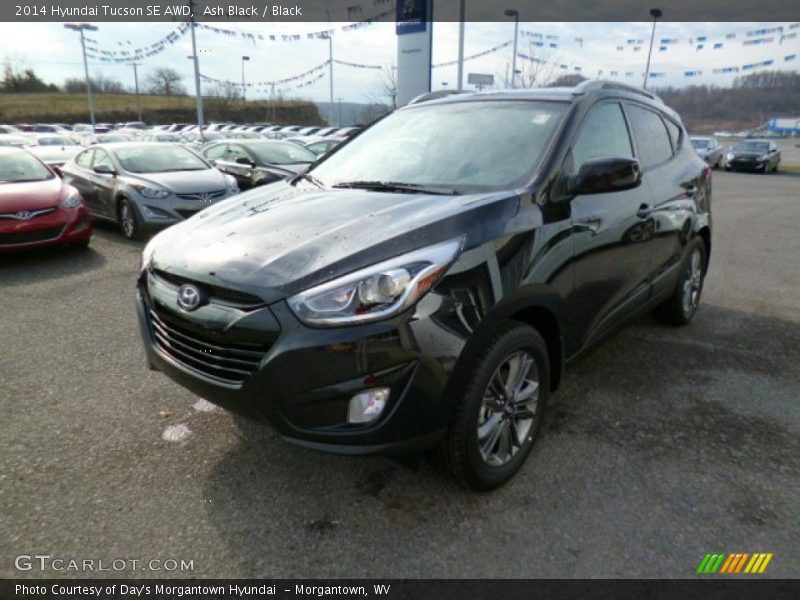 Ash Black / Black 2014 Hyundai Tucson SE AWD