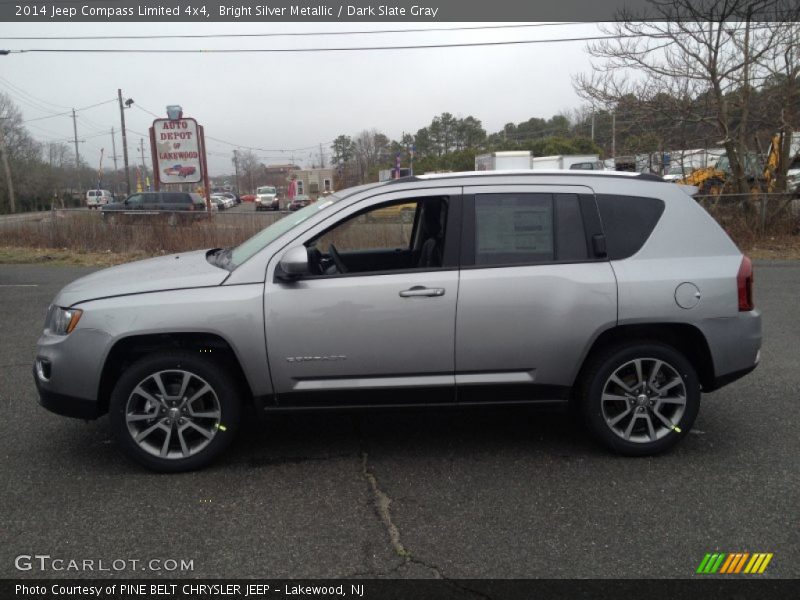Bright Silver Metallic / Dark Slate Gray 2014 Jeep Compass Limited 4x4