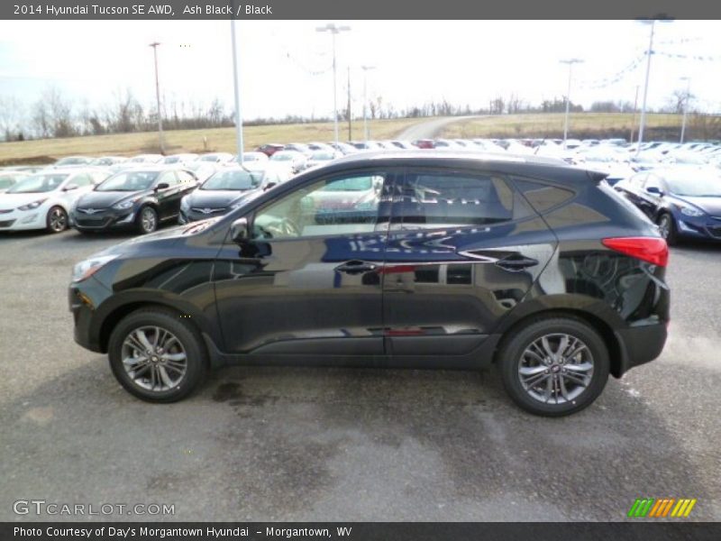 Ash Black / Black 2014 Hyundai Tucson SE AWD