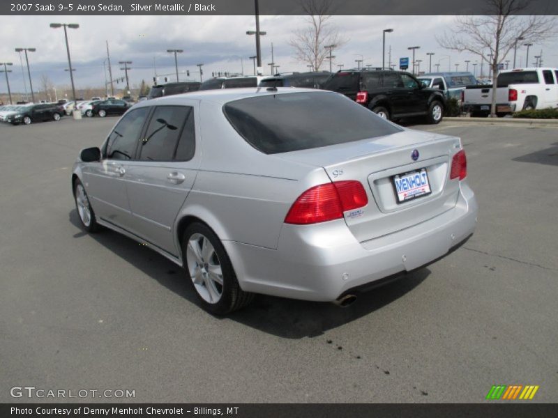 Silver Metallic / Black 2007 Saab 9-5 Aero Sedan