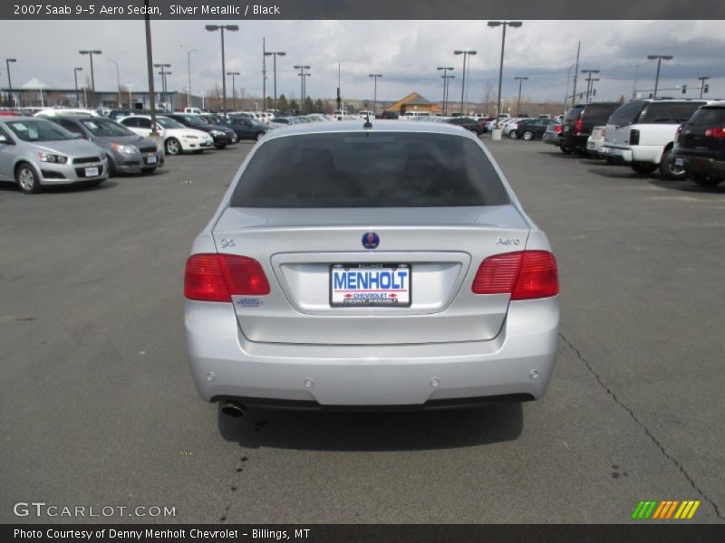 Silver Metallic / Black 2007 Saab 9-5 Aero Sedan