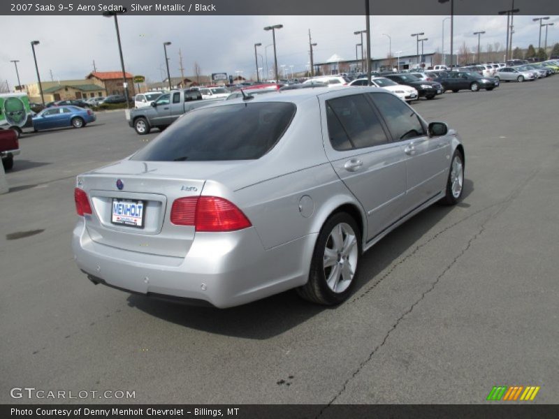 Silver Metallic / Black 2007 Saab 9-5 Aero Sedan