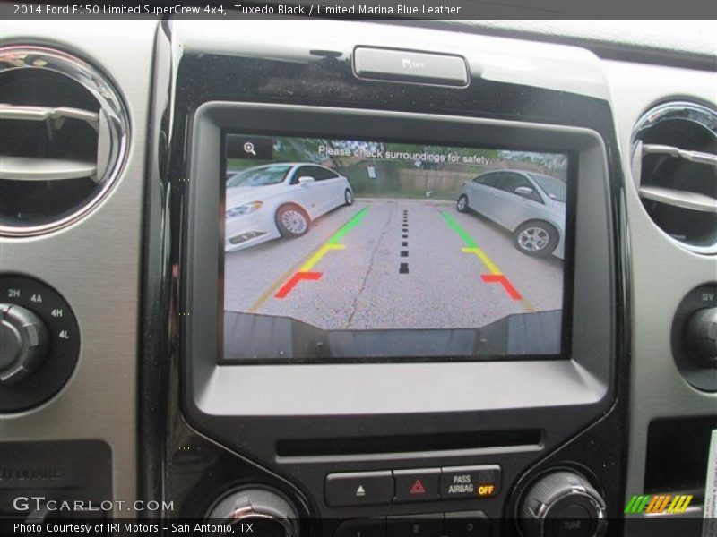 Tuxedo Black / Limited Marina Blue Leather 2014 Ford F150 Limited SuperCrew 4x4