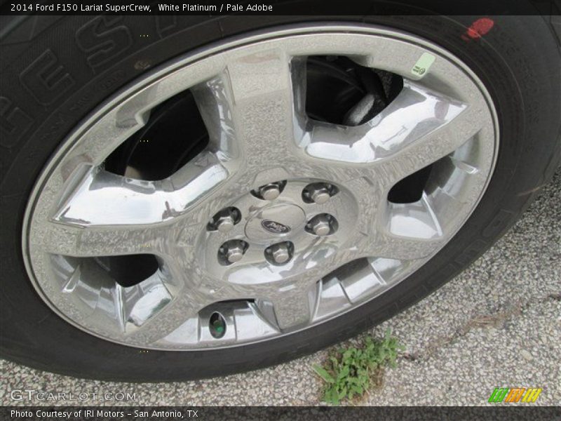 White Platinum / Pale Adobe 2014 Ford F150 Lariat SuperCrew