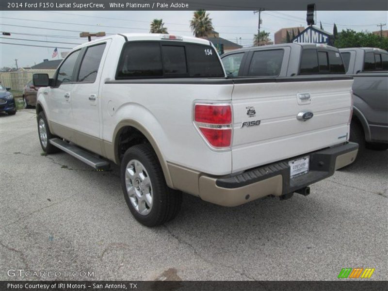 White Platinum / Pale Adobe 2014 Ford F150 Lariat SuperCrew