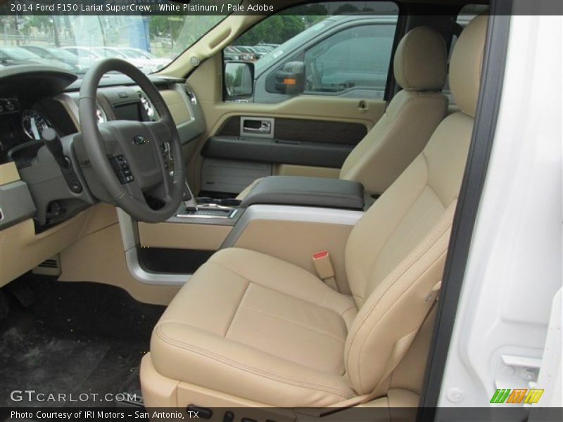 White Platinum / Pale Adobe 2014 Ford F150 Lariat SuperCrew