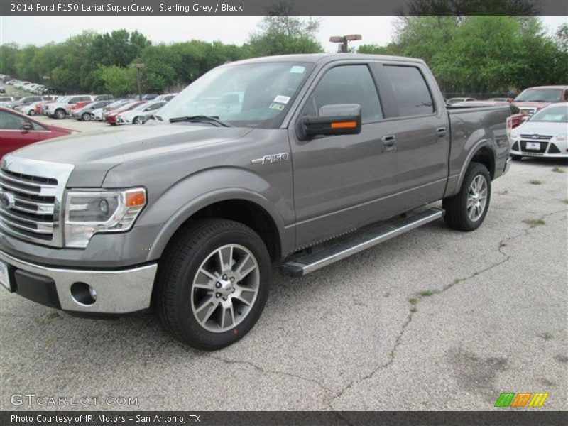 Sterling Grey / Black 2014 Ford F150 Lariat SuperCrew