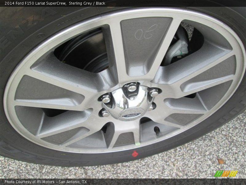 Sterling Grey / Black 2014 Ford F150 Lariat SuperCrew