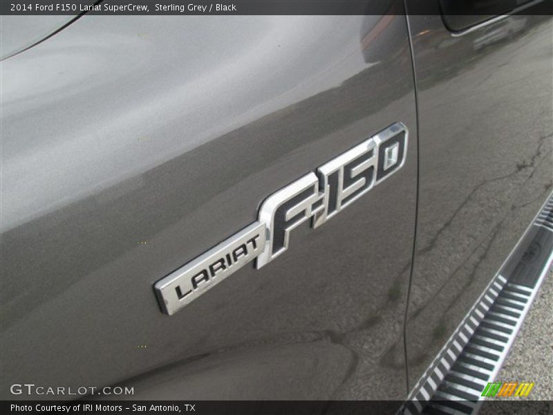 Sterling Grey / Black 2014 Ford F150 Lariat SuperCrew