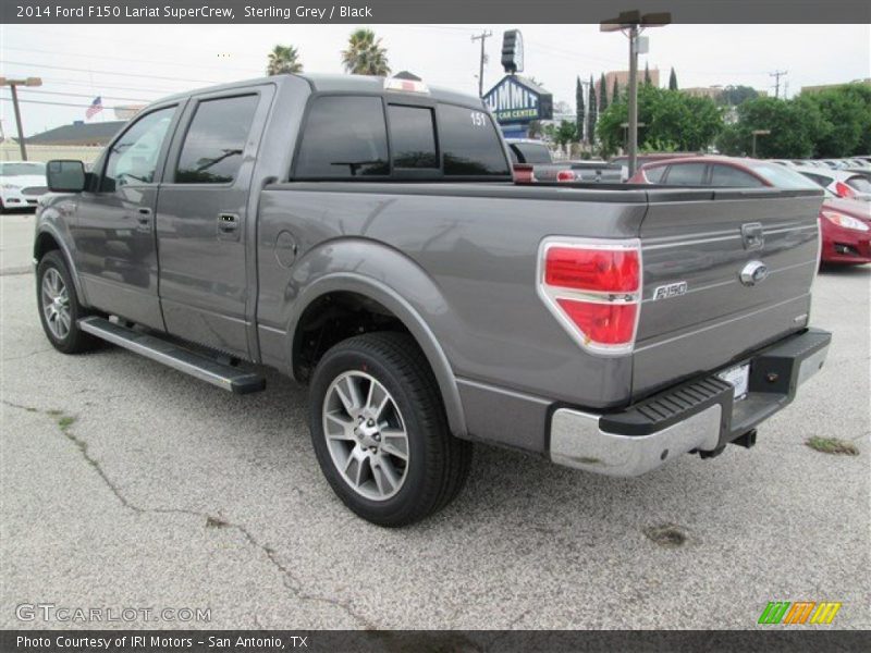 Sterling Grey / Black 2014 Ford F150 Lariat SuperCrew