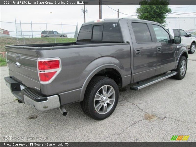Sterling Grey / Black 2014 Ford F150 Lariat SuperCrew