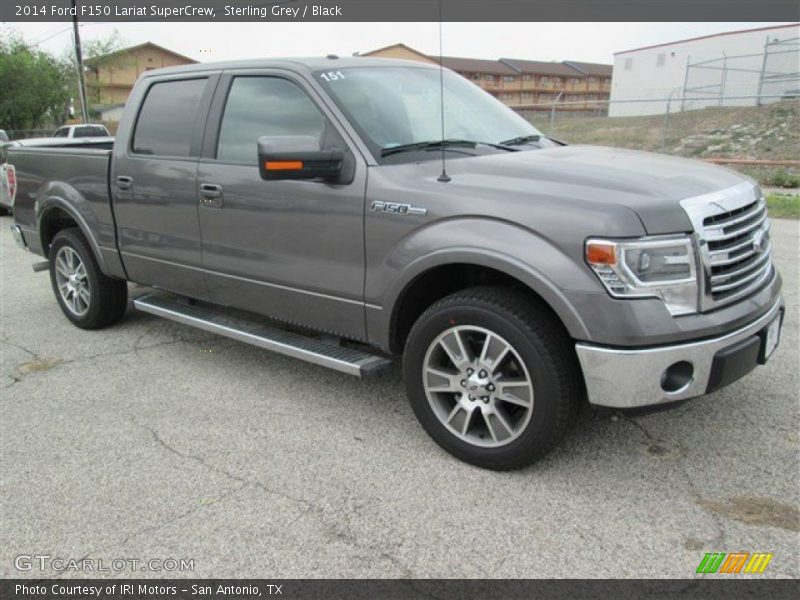 Sterling Grey / Black 2014 Ford F150 Lariat SuperCrew