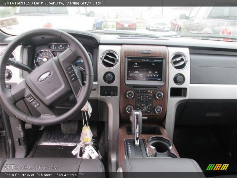 Sterling Grey / Black 2014 Ford F150 Lariat SuperCrew