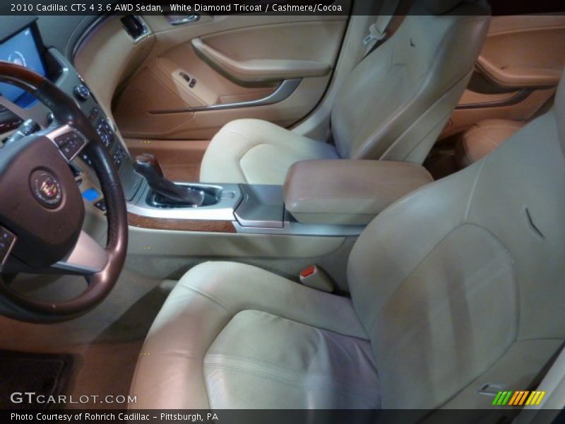 White Diamond Tricoat / Cashmere/Cocoa 2010 Cadillac CTS 4 3.6 AWD Sedan
