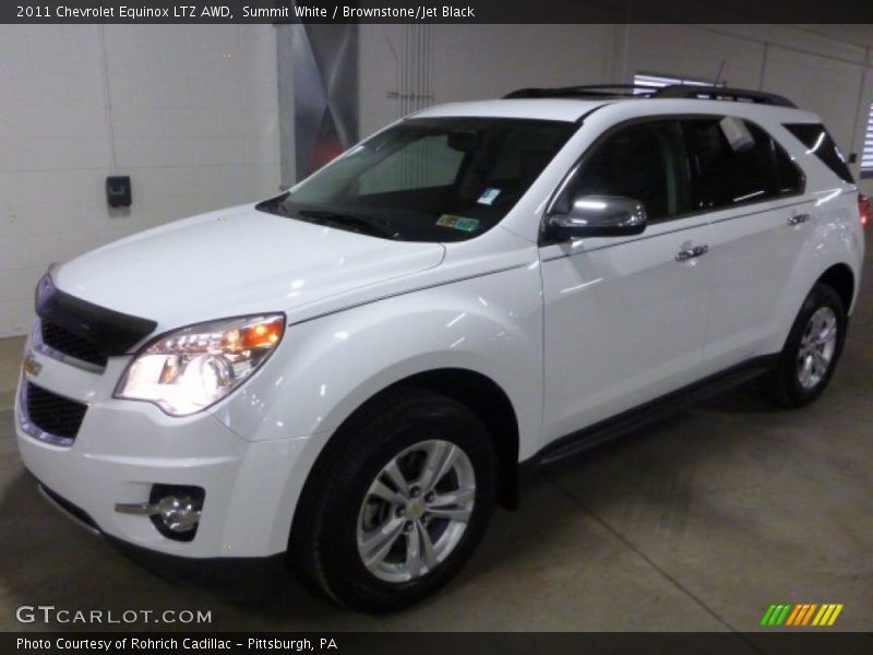 Summit White / Brownstone/Jet Black 2011 Chevrolet Equinox LTZ AWD