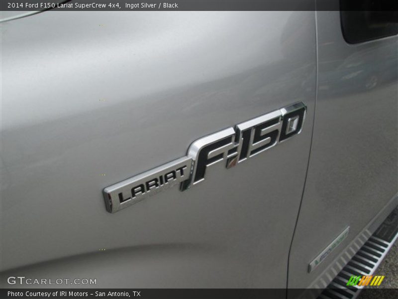 Ingot Silver / Black 2014 Ford F150 Lariat SuperCrew 4x4