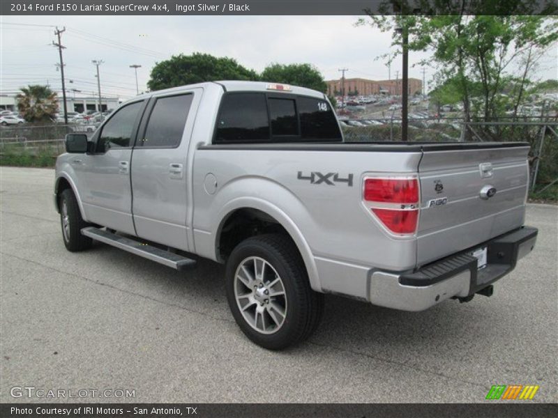 Ingot Silver / Black 2014 Ford F150 Lariat SuperCrew 4x4
