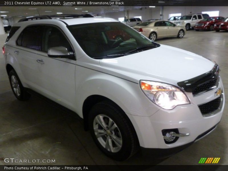 Summit White / Brownstone/Jet Black 2011 Chevrolet Equinox LTZ AWD