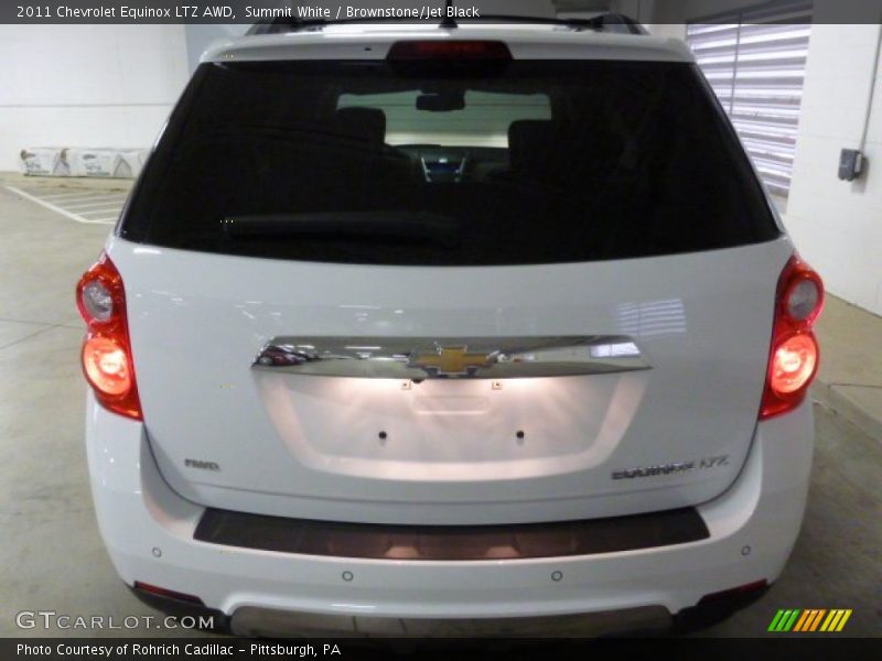 Summit White / Brownstone/Jet Black 2011 Chevrolet Equinox LTZ AWD