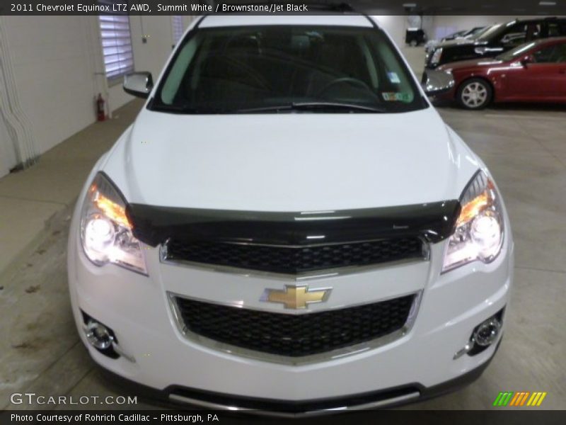Summit White / Brownstone/Jet Black 2011 Chevrolet Equinox LTZ AWD